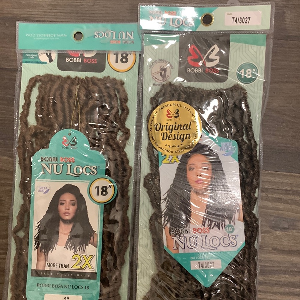 Bobbi boss crotchet Nu loc hair 18” Bundle 4/27